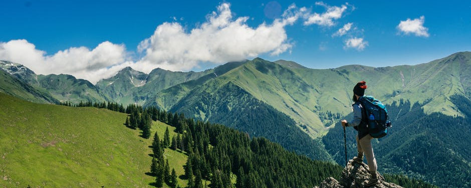 Hiking on Mountain